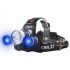 BORUIT RJ-3000 LED farol t6 luz branca e 2 x xpe r5 luz verde led farol