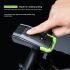 Luzes de bicicleta 2x T6 2400 lumens USB recarregável bicicleta luz front