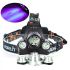 BORUIT RJ-3000 LED farol t6 luz branca e 2 x xpe r5 luz verde led farol