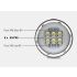 UV 395-400nm Lanterna de mergulho 15x2 luz branca / 4x luz vermelha / 4x luz UV LED lanterna de tocha de mergulho