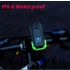 Luzes de bicicleta 2x T6 2400 lumens USB recarregável bicicleta luz front