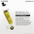 Nitecore 21700 Sistema de bateria inteligente ML21 Luz magnética MPB21 banco de potência magnética NL2150HPI 5000mAH 3.6V 15A bateria