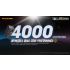 Nitecore T4K 4 x XP-L2 V6 LEDs 4000 Lumens Bateria Built-in usando USB-C Carregamento Portátil Chaveiro Lanterna
