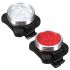 USB recarregável bicicleta luz HJ-030 3 LED 4 modos impermeável branco / vermelho bicicleta