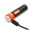 18650 2600mAh 3.7V Micro USB Bateria de Li-ion recarregável