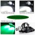 BORUIT RJ-3000 LED farol t6 luz branca e 2 x xpe r5 luz verde led farol