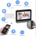 Tuya Smart 1080P WiFi Peephole Camera with Real-Time Motion Detection 120-Degree View for Home Security