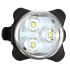 USB recarregável bicicleta luz HJ-030 3 LED 4 modos impermeável branco / vermelho bicicleta