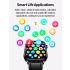 ET570 Blood Glucose Smart Watch ECG Heart Rate Blood Pressure Smartwatch