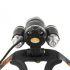 BORUIT RJ-3000 LED farol t6 luz branca e 2 x xpe r5 luz verde led farol