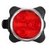 USB recarregável bicicleta luz HJ-030 3 LED 4 modos impermeável branco / vermelho bicicleta