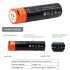 18650 2600mAh 3.7V Micro USB Bateria de Li-ion recarregável