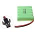 Eco-Friendly 6V 1800mAh Ni-MH SM Plug Rechargeable Battery Pack for Toys and Remote-Controlled Vehicles