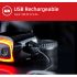 Luz traseira para bicicleta MEILAN X6 Smart Farol traseiro para bicicleta USB recarregável impermeável para ciclismo freio de segurança LED farol traseiro