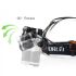 BORUIT RJ-3000 LED farol t6 luz branca e 2 x xpe r5 luz verde led farol