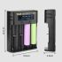 YONII D4 LCD 4 slots 18650 carregador de bateria para 18650 21700 26650 bateria de lítio AA AAA Ni-mh