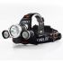 BORUIT RJ-3000 LED farol t6 luz branca e 2 x xpe r5 luz verde led farol