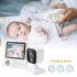 Experience Peace of Mind with AMB900 2.8 Inch Video Baby Monitor 720P HD Night Vision and Two Way Intercom