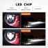 1 par CO LIGHT 7 polegadas LED farol H4 DRL redondo 7'' faróis com amarelo e branco Angel Eye para Jeep Wrangler Lada Niva 4x4 60W