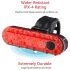 USB Rechargeable Ultra Bright Bike Tail Light with LED Technology Compact Design for Cycling Safety