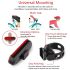 USB Rechargeable Ultra Bright Bike Tail Light with LED Technology Compact Design for Cycling Safety