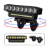 USB Rechargeable Bike Front Light with 120dB Cycling Horn Waterproof Design for Urban Commuters Cyclists