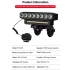 USB Rechargeable Bike Front Light with 120dB Cycling Horn Waterproof Design for Urban Commuters Cyclists