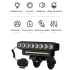 USB Rechargeable Bike Front Light with 120dB Cycling Horn Waterproof Design for Urban Commuters Cyclists