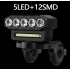 USB Rechargeable Bike Front Light with 120dB Cycling Horn Waterproof Design for Urban Commuters Cyclists