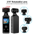 4K Ultra HD Pocket Action Camera 270° Rotatable Vlog Wifi Mini Sports Cam Helmet Travel Bicycle Driver Recorder