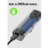 TOWILD CL600 Bike Light USB Rechargeable Front Lamp with High Lumen Brightness Waterproof Design 2000mAh