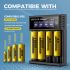 USB LCD Battery Smart Charger Efficient Charger for 18650 AA AAA Batteries with LCD Display Versatile and Portable