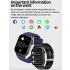 E580 Blood Glucose Smart Watch ECG Heart Rate Blood Pressure IP68 Waterproof Smartwatch