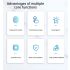 Electronic Smart Door Lock Biometric Fingerprint Keyless Entry Sleek Design Family Friendly Home Security