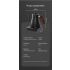 Electric Gooseneck Kettle Real-Time Temperature Control 1200-Watt Quick Heating Safe Design Precision Pouring
