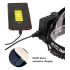 Mais poderoso XHP70 LED Headlamp 8000LM cabeça lâmpada USB recarregável farol impermeável zoom luz de pesca use 18650 bateria