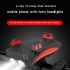 Multi-função 4 em 1 MTB Bicycle Light USB Recarregável LED Bicicleta Cabeça Da Lâmpada Bicicleta Titular Do Telefone Potência PowerBank Ciclismo Frente Luz