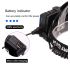Mais poderoso XHP70 LED Headlamp 8000LM cabeça lâmpada USB recarregável farol impermeável zoom luz de pesca use 18650 bateria