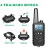 Colar de treinamento de cão elétrico 800m com tela LCD Pet Controle remoto impermeável colares recarregáveis ??para o som de vibração de choque