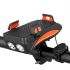 Multi-função 4 em 1 MTB Bicycle Light USB Recarregável LED Bicicleta Cabeça Da Lâmpada Bicicleta Titular Do Telefone Potência PowerBank Ciclismo Frente Luz