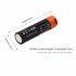14500 750mAh 3.7V Micro USB Recarregável Li-ion Bateria