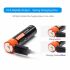 14500 750mAh 3.7V Micro USB Recarregável Li-ion Bateria