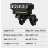 USB Rechargeable Bike Front Light with 120dB Cycling Horn Waterproof Design for Urban Commuters Cyclists