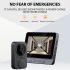 M12 Wireless Video Doorbell with 4.3 inch IPS Screen IR Night Vision for Enhanced Residential Safety