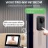 M12 Wireless Video Doorbell with 4.3 inch IPS Screen IR Night Vision for Enhanced Residential Safety