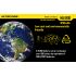 Nitecore NL166 16340 RCR123A 3.7V 2.4WH 650mAh bateria recarregável de lítio