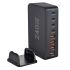 240W Desktop GaN Charger 8-port USB Type C PD Fast Charge Mobile Charger Smart Technology Multi-Device Hub