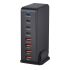 240W Desktop GaN Charger 8-port USB Type C PD Fast Charge Mobile Charger Smart Technology Multi-Device Hub