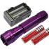 Multi Color Select Ultrafire 501B U2 1300 Lumens 5 Modos LED Lanterna  2 * 18650 Bateria  Carregador