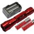 Multi Color Select Ultrafire 501B U2 1300 Lumens 5 Modos LED Lanterna  2 * 18650 Bateria  Carregador